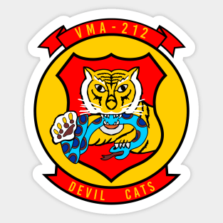 VMA 212 Devil Cats Sticker